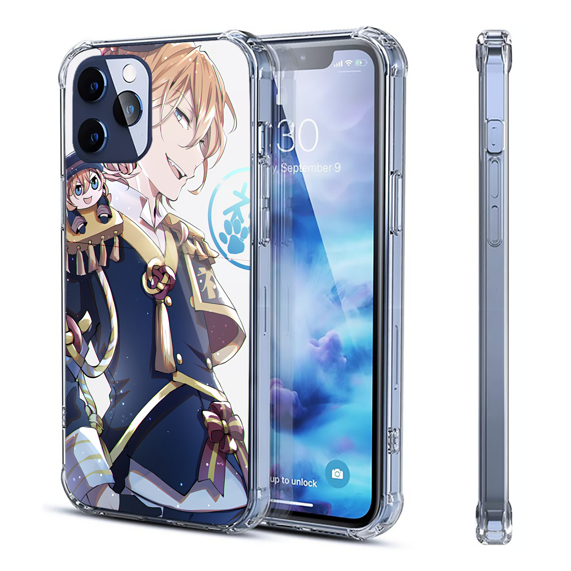 （画像用） 文豪ストレイドッグス Bungo Stray Dogs 【iPhone 12シリーズ対応】透明スマホケース（クリアソフトケース）